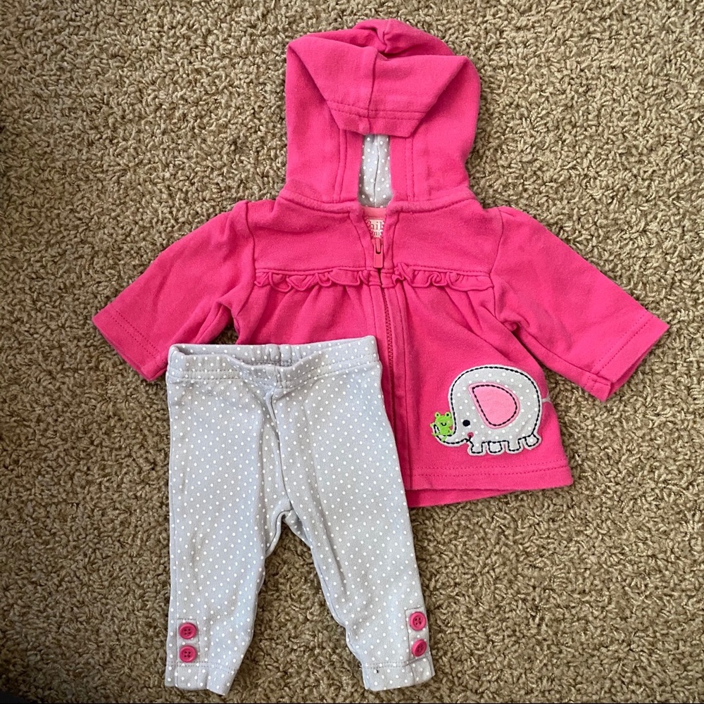 Baby girl jacket and pants